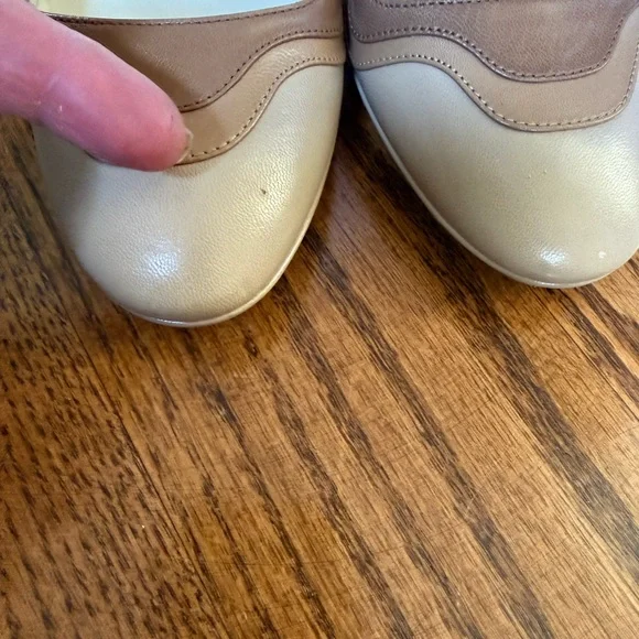 Prada Women's Beige and Cream Leather Heels size 37 - Picture 12 of 12